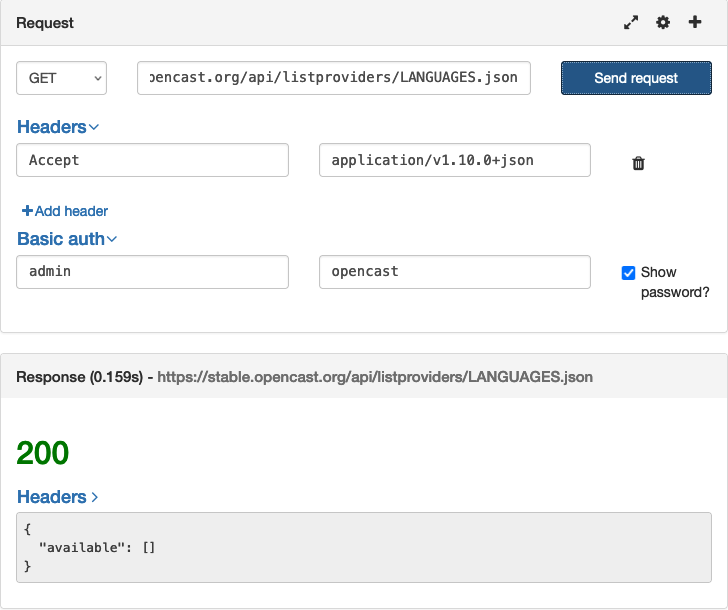 Listproviders API endpoints do now work with Accept header containing API version · Issue 5308
