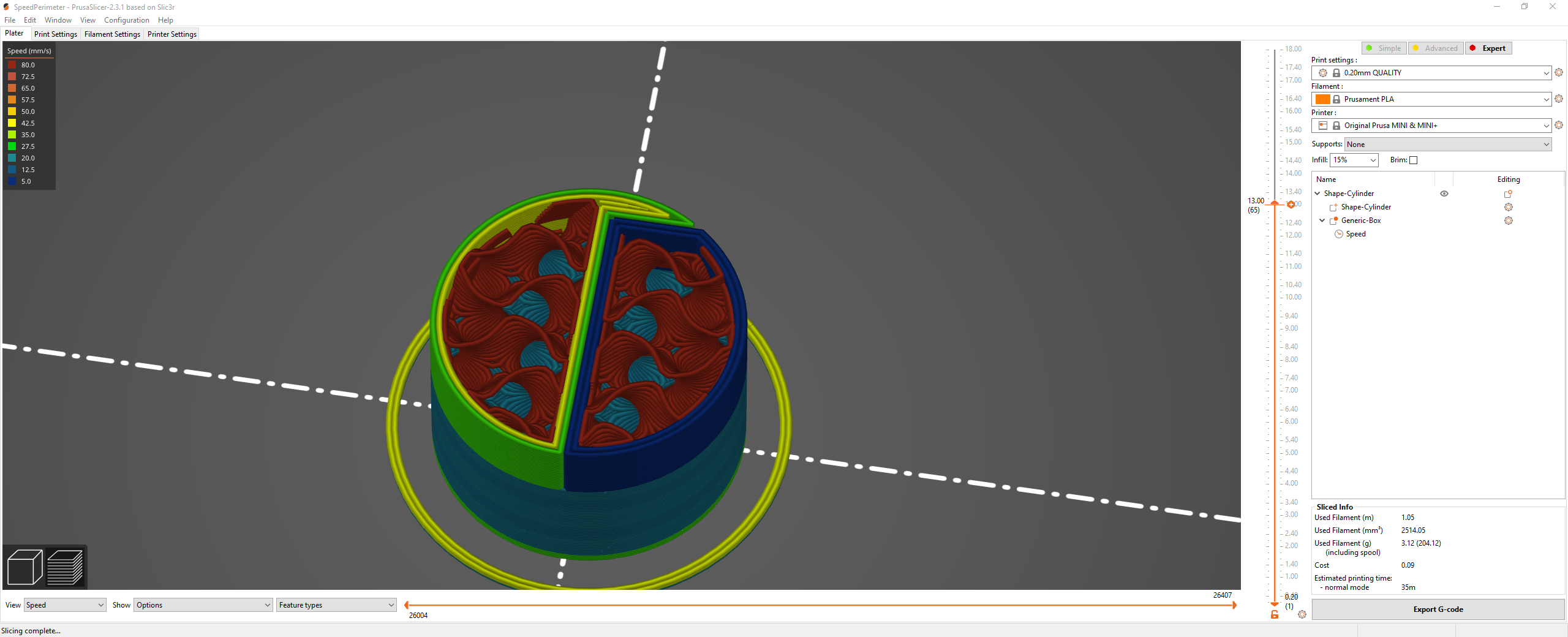 Modifier creates new perimeters when speed is changed · Issue #6955 ...