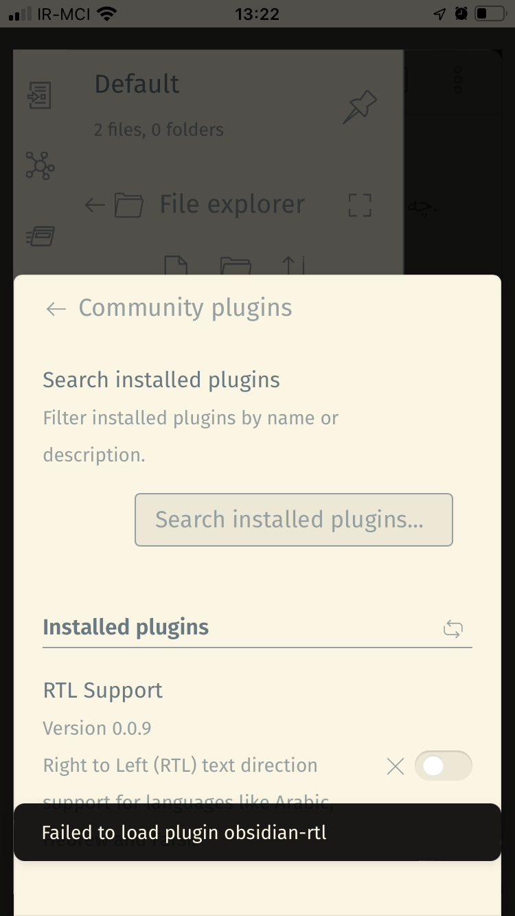 Failed to load plugin on mobile · Issue #23 · esm7/obsidian-rtl · GitHub