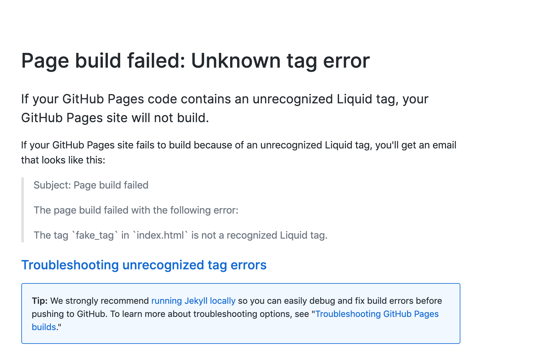 GitHub unknown tag error · Issue #2226 · mmistakes/minimal-mistakes ...