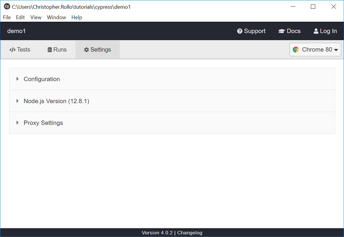 Unable to run default "examples" in Chrome 80 when proxy info is