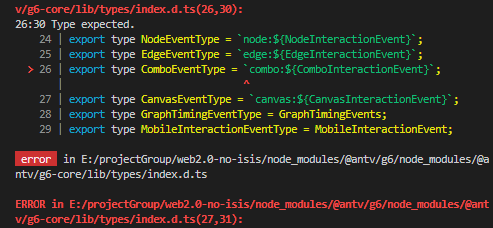 4.8.5版本打包编译报错 · Issue #4352 · antvis/G6 · GitHub