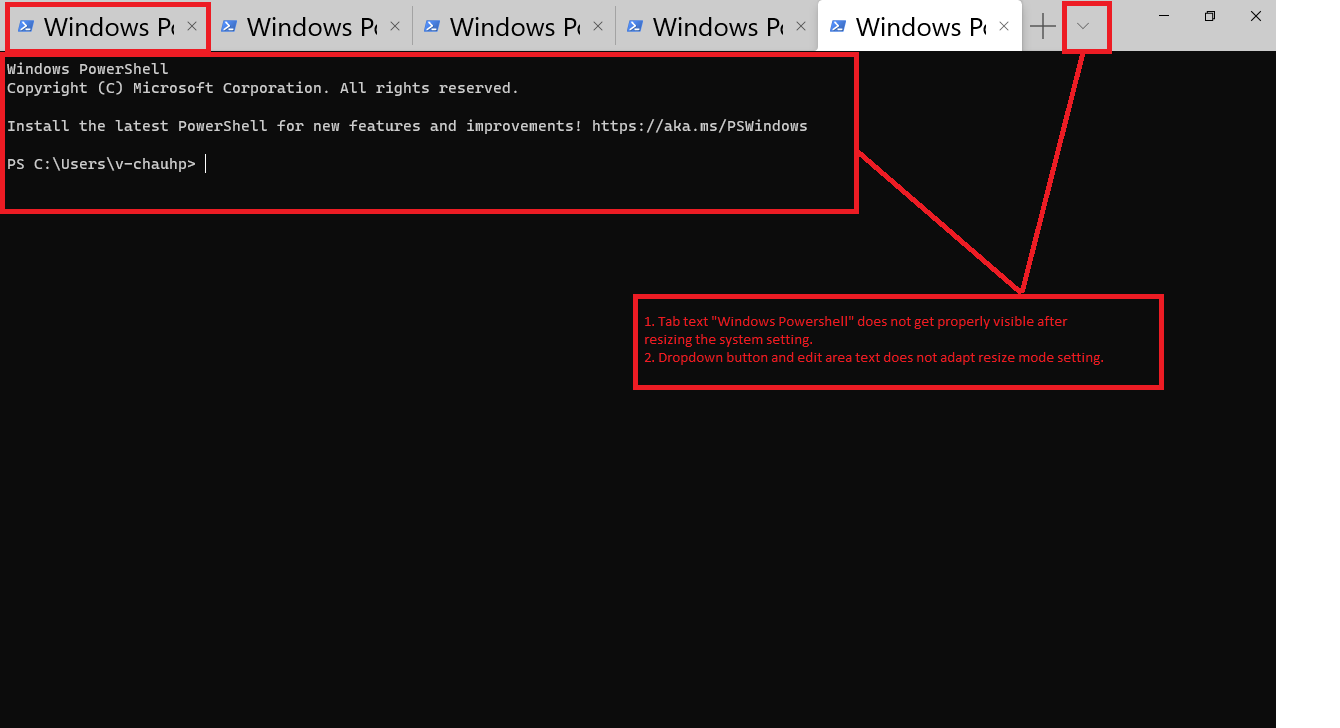  supporting the platform windows powershell tab text windows