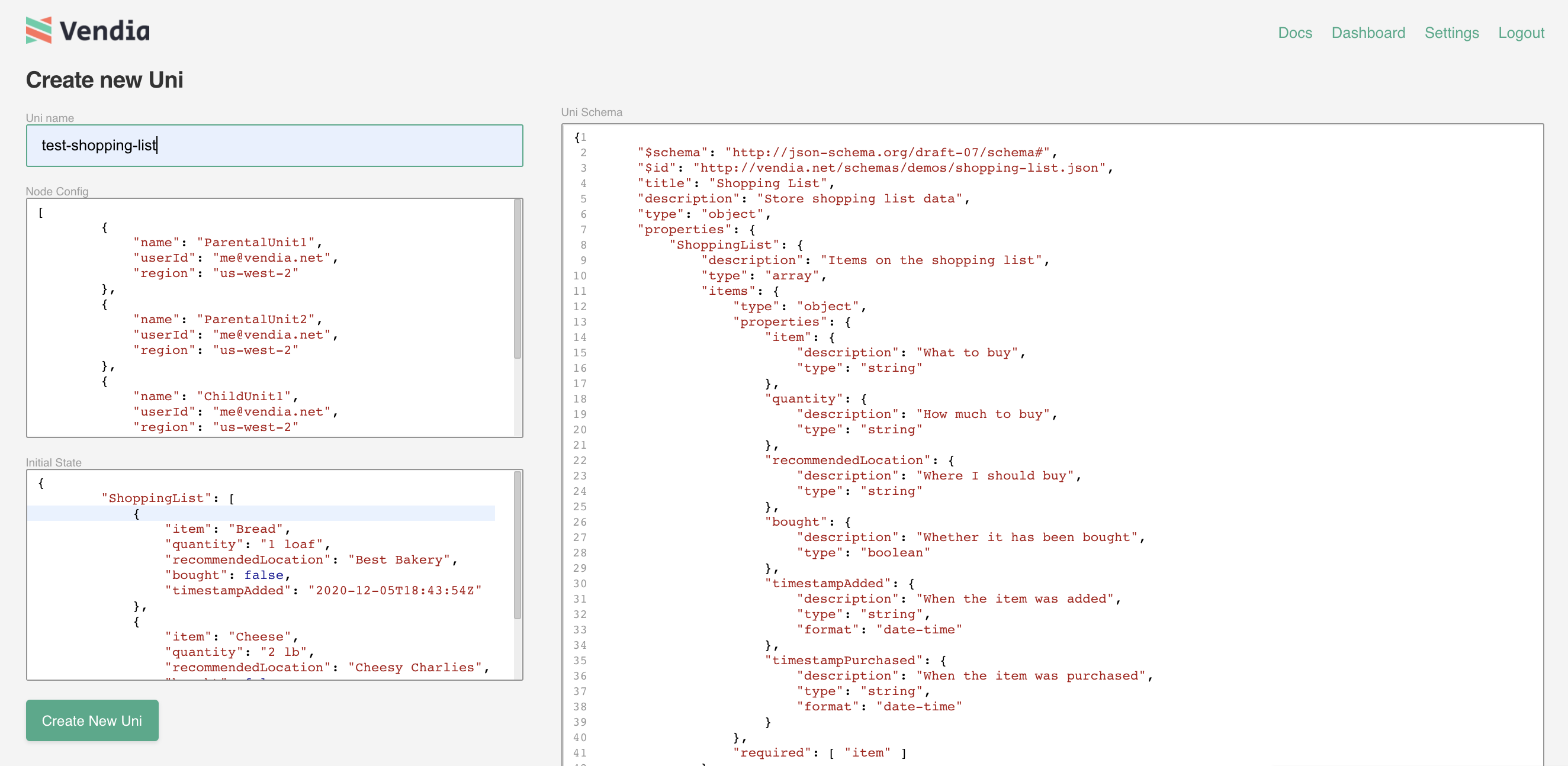 Configure your Uni