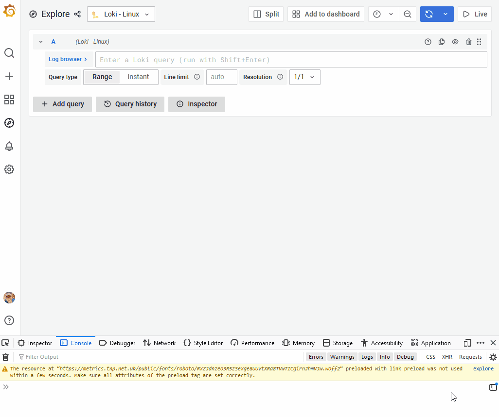 Explore: Loki Log volume graph on Instant query buggy · Issue #49749 ...