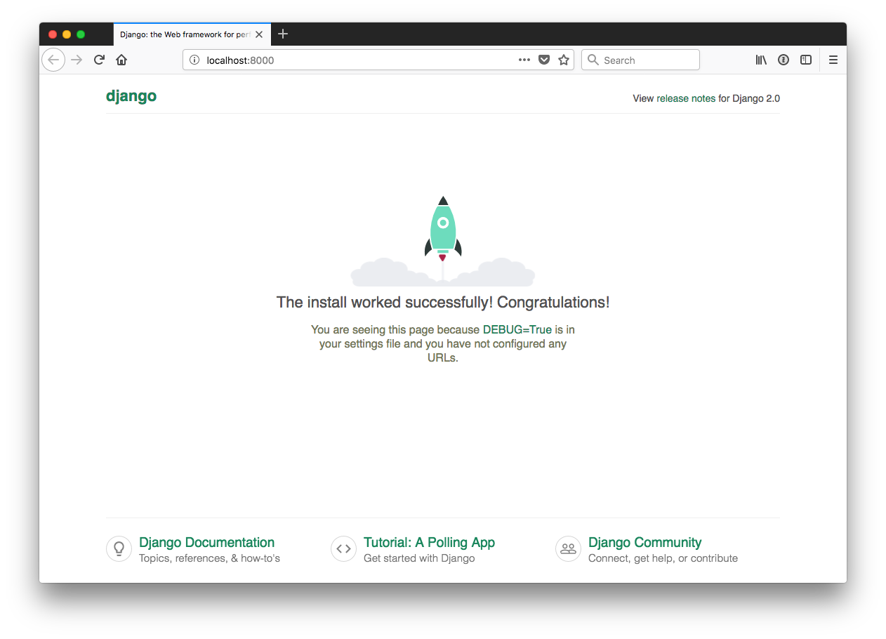 Django startproject init