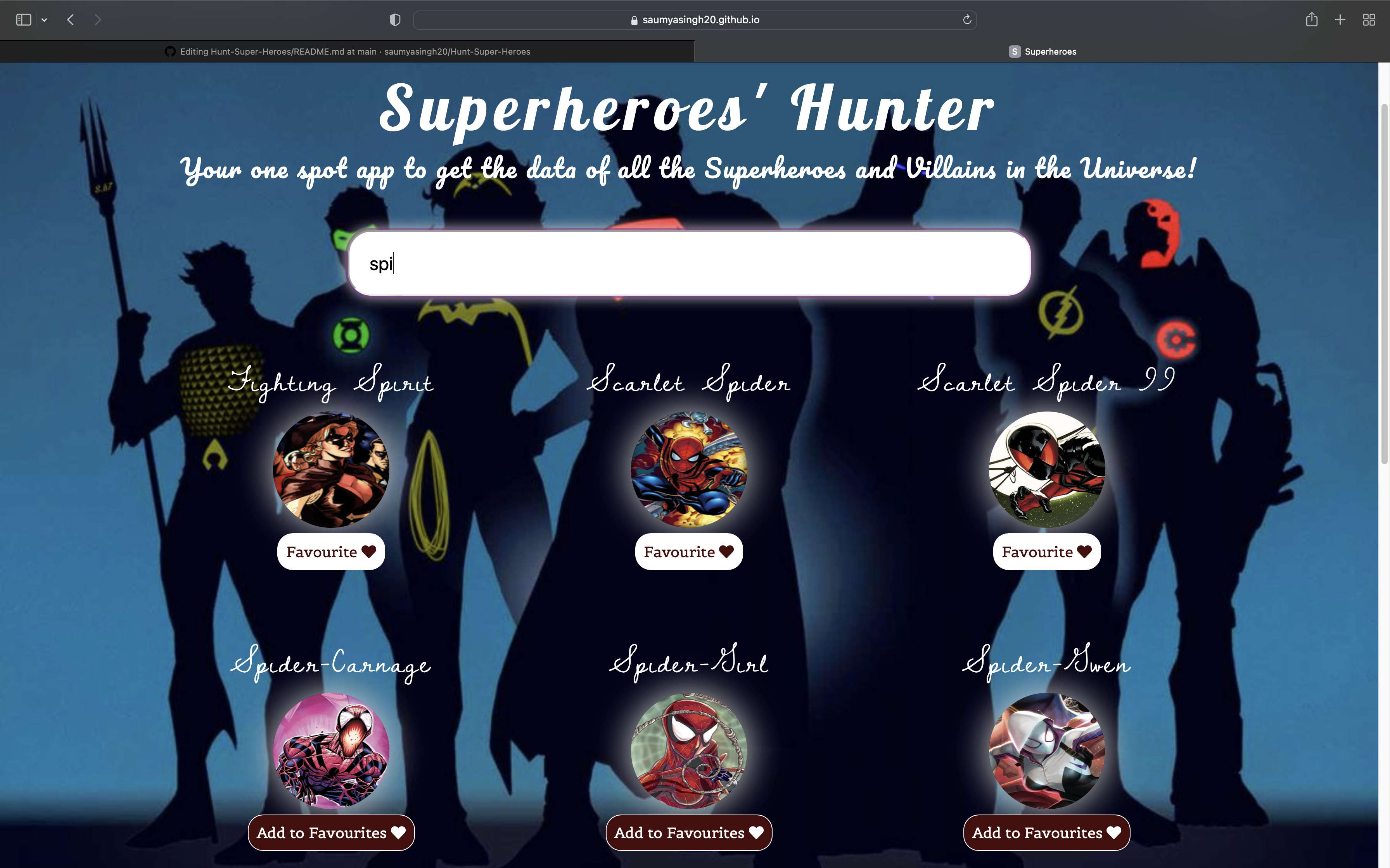 GitHub - saumyasingh20/Hunt-Super-Heroes · GitHub