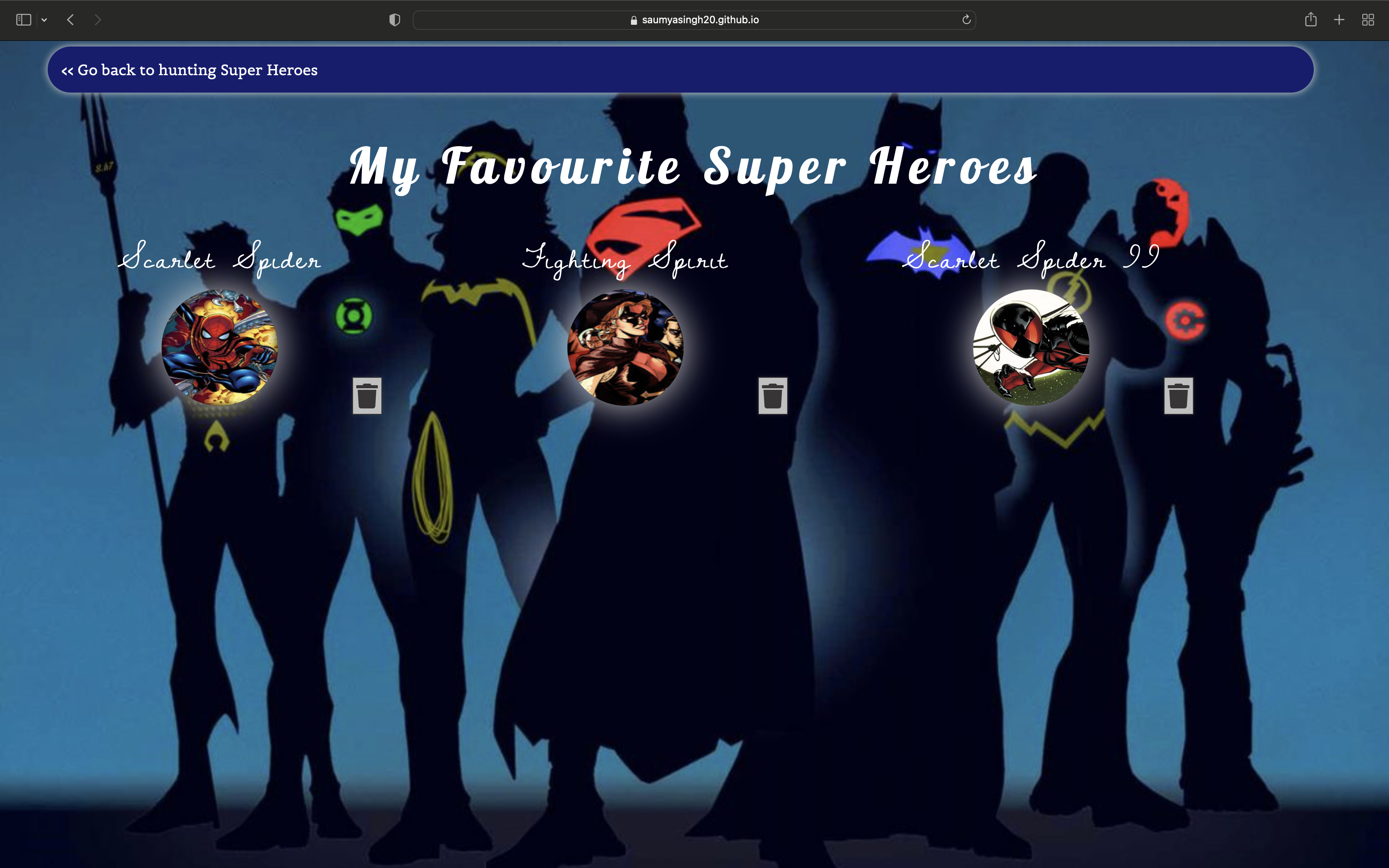 saumyasingh20/Hunt-Super-Heroes - Codesandbox