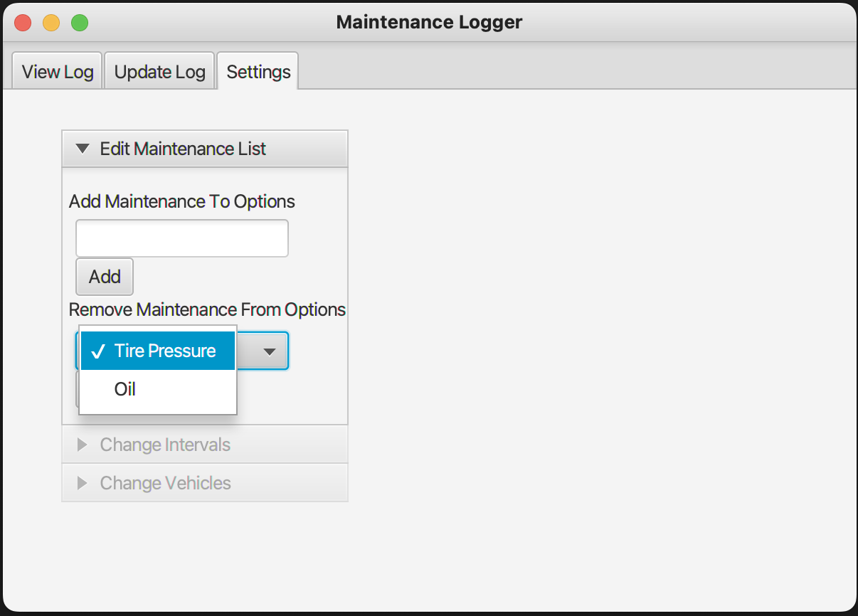 GitHub owwix/CarMaintenanceTracker