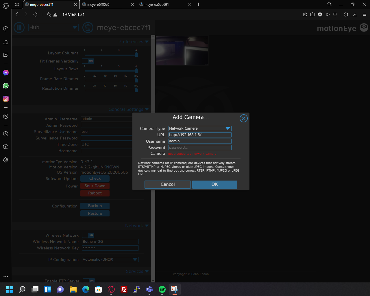 No remote motionEye Camera found · Issue #2817 · motioneye-project ...