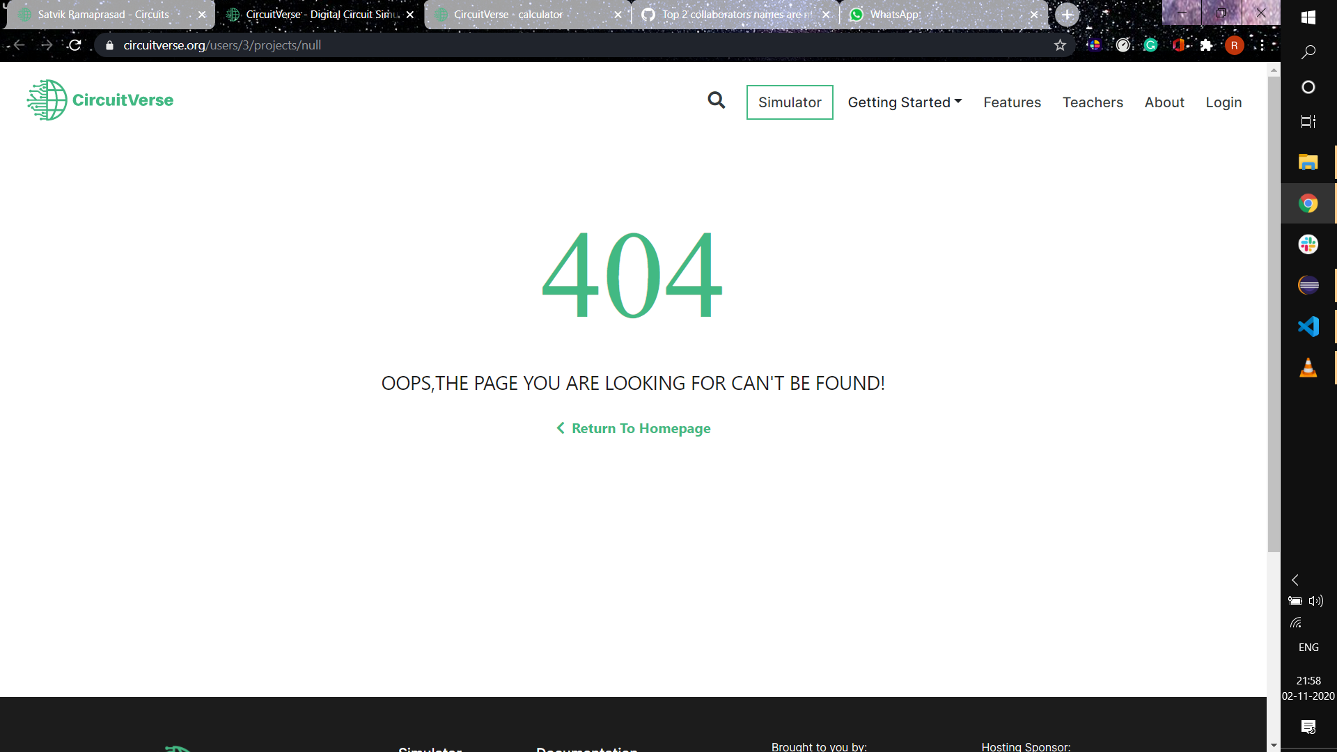 Pressing "more" button gives a 404 · Issue #1875 · CircuitVerse ...