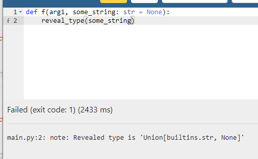 Configure Pylance to not report type hint issues where optionally "None ...