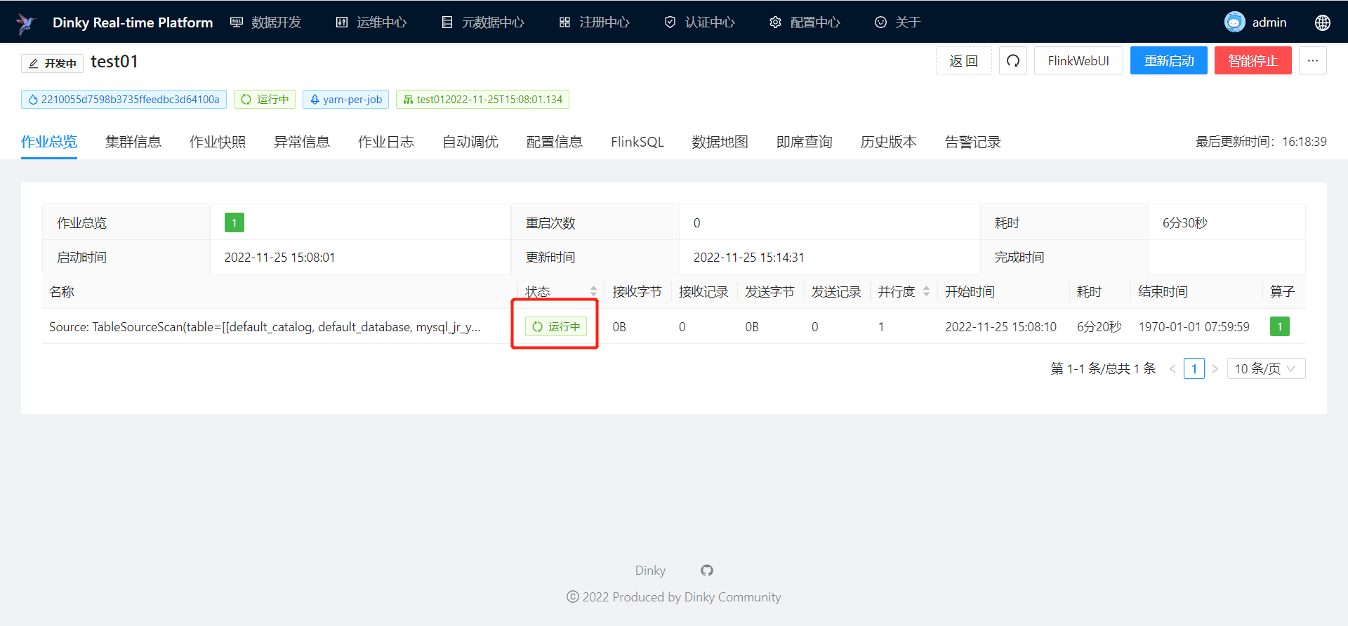 任务被kill掉很长时间了，在运维中心依然显示运行中 · Issue #1322 · DataLinkDC/dinky · GitHub