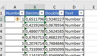 miniexcel screenshot
