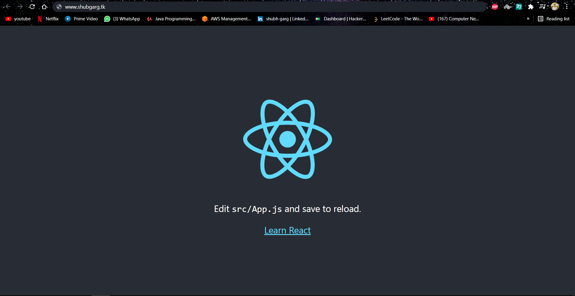 GitHub - shubhgarg2401/AWS-Project-React-app-on-aws-S3: React App on ...