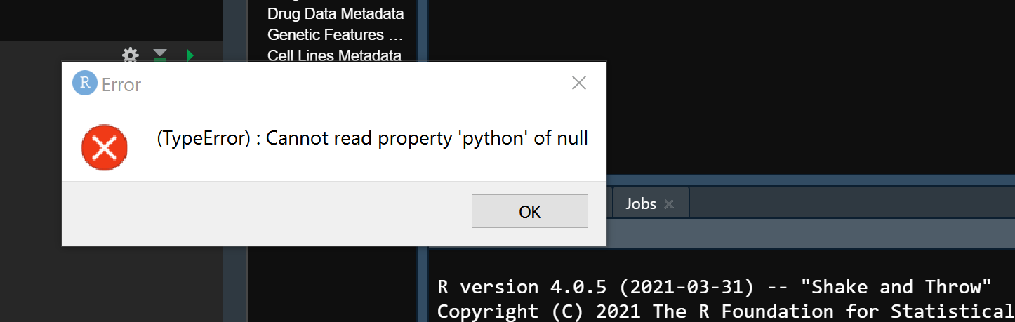 Error when trying to create new project. · Issue #10160 · rstudio ...
