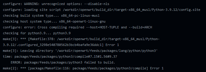 X86云编译报错有点看不懂，请教大佬们 · Issue #10115 · coolsnowwolf/lede · GitHub
