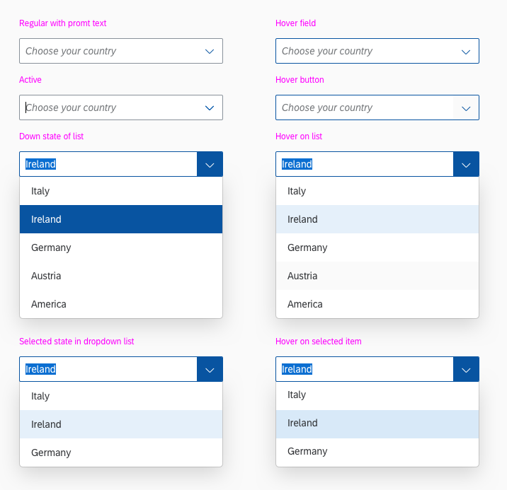 Bug Platform Combobox Highlighting not happening according to Fiori