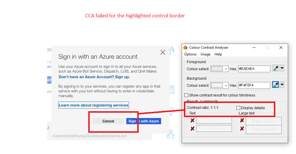 Cancel button border- MAC