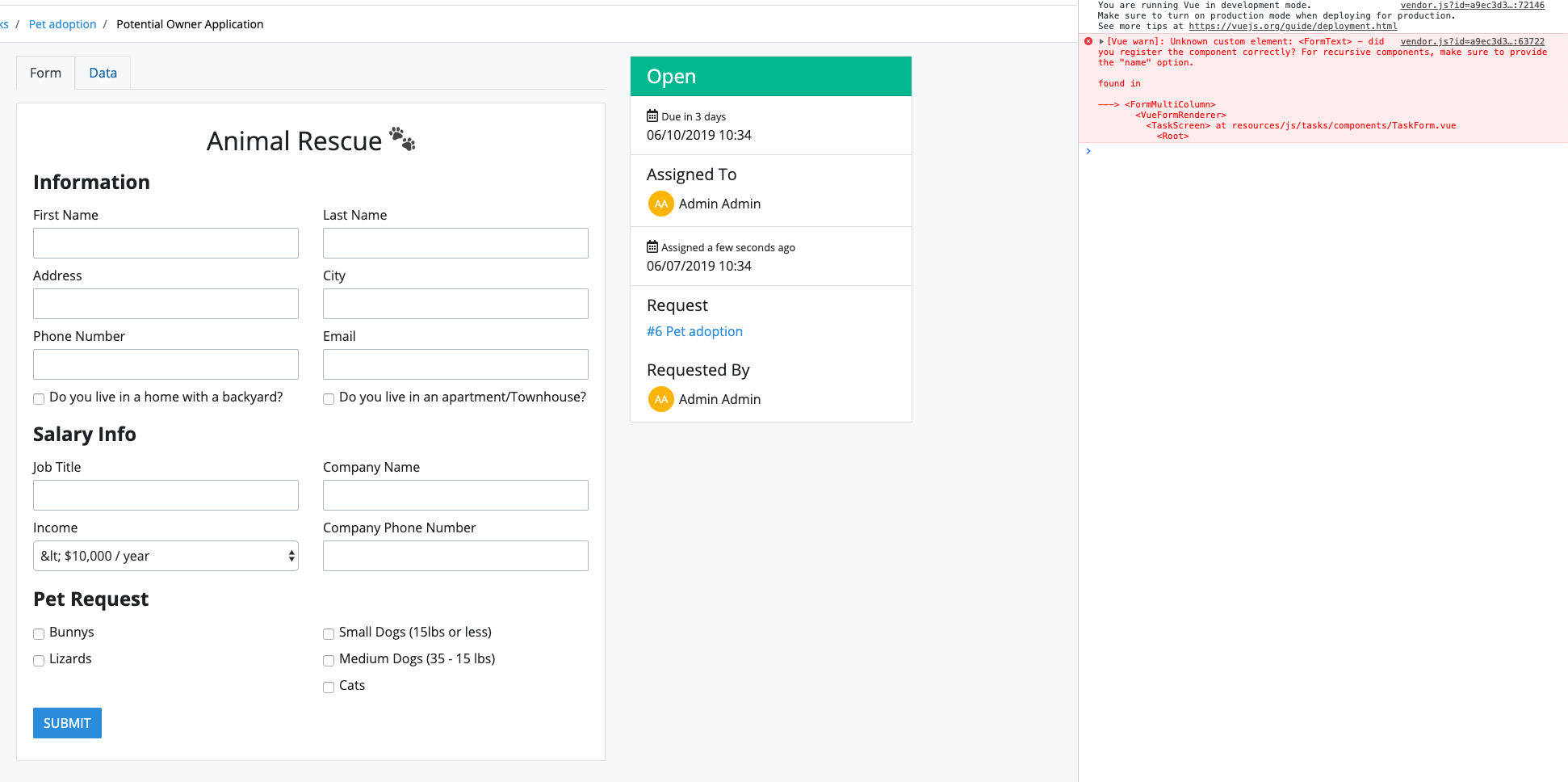 Unknown custom element · Issue 230 · ProcessMaker/screenbuilder · GitHub