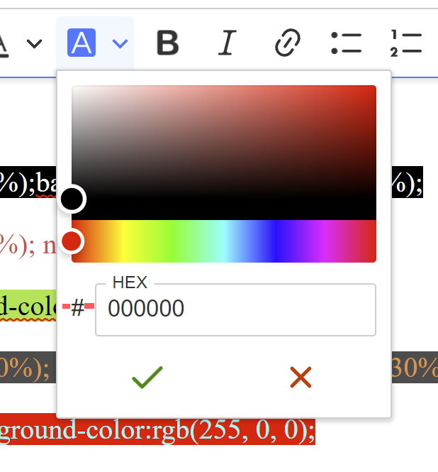 Color Picker View Improve spacing in color picker view · Issue #14246 · ckeditor ...