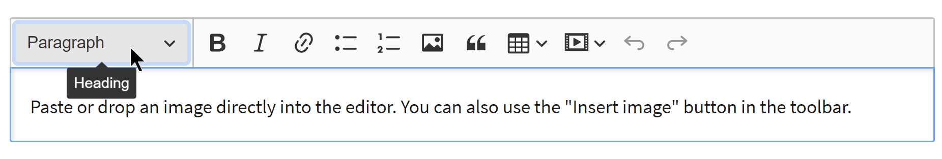 Toolbar button tooltips should also be visible for keyboard users ...