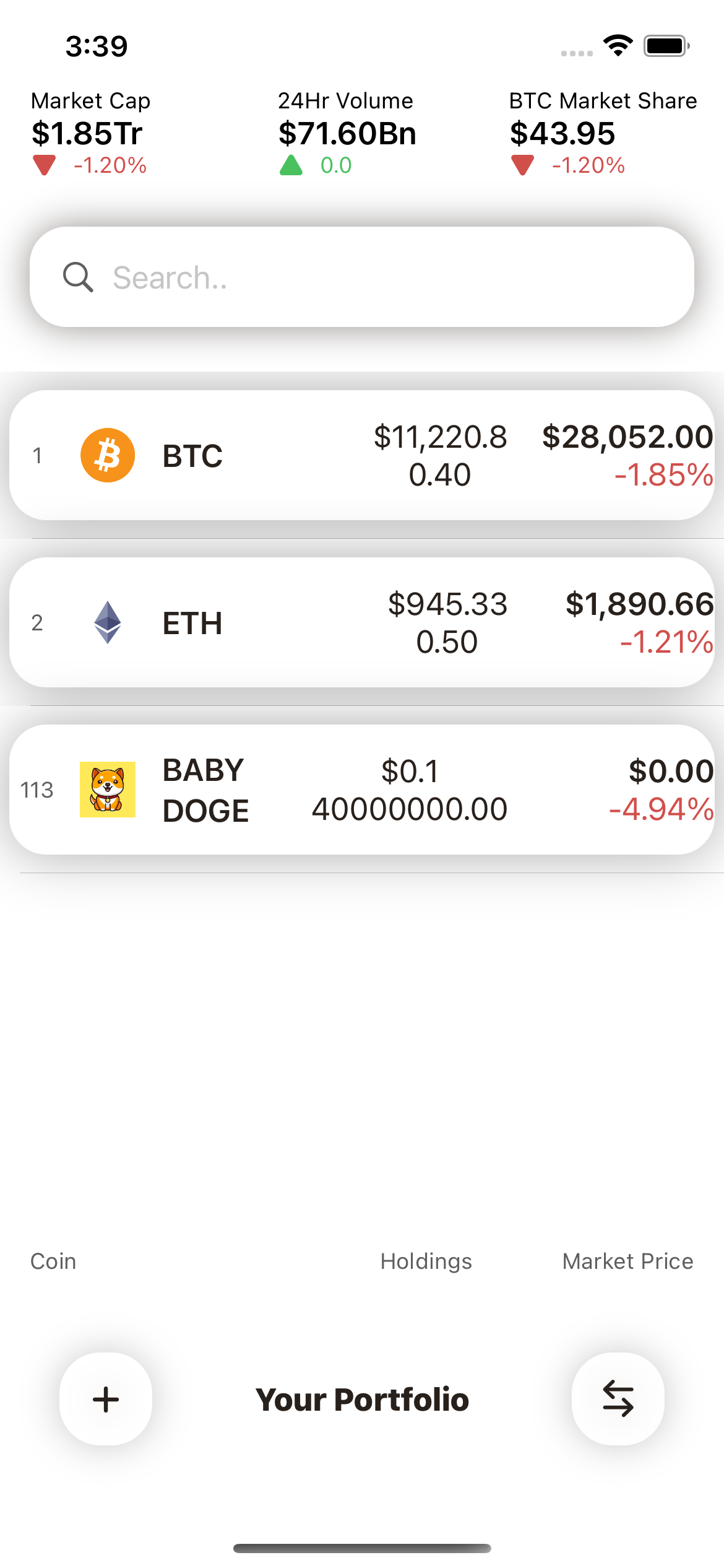 GitHub - hyng3000/Crypto-Currency-Market-Tracker: An App to track the ...