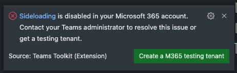 [Help]Sideloading is disabled in your Microsoft 365 account. · Issue ...