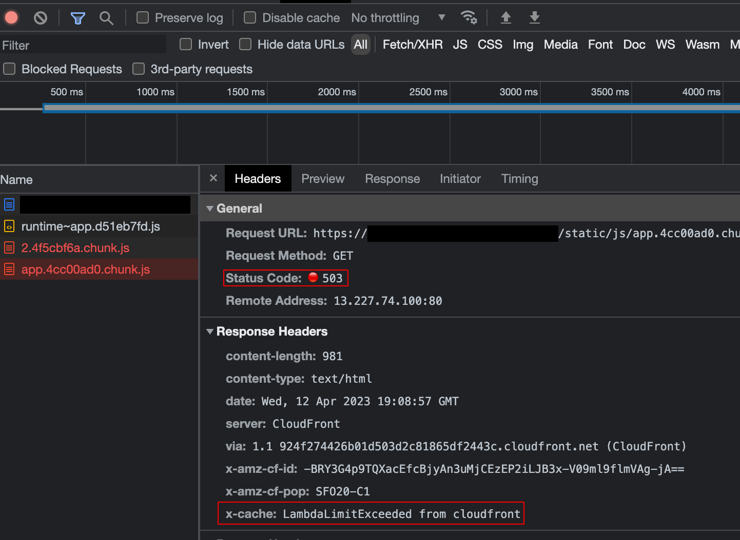 LambdaLimitExceeded errors for app hosted on custom domain · Issue 3422 · awsamplify/amplify