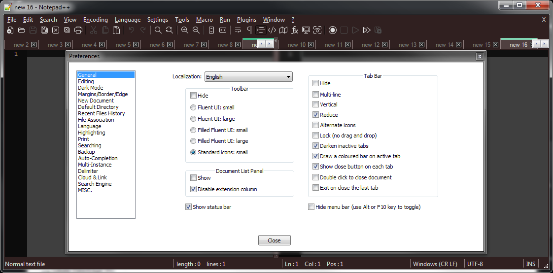Changing Dark Mode switches the Toolbar Icons · Issue #10213 · notepad ...