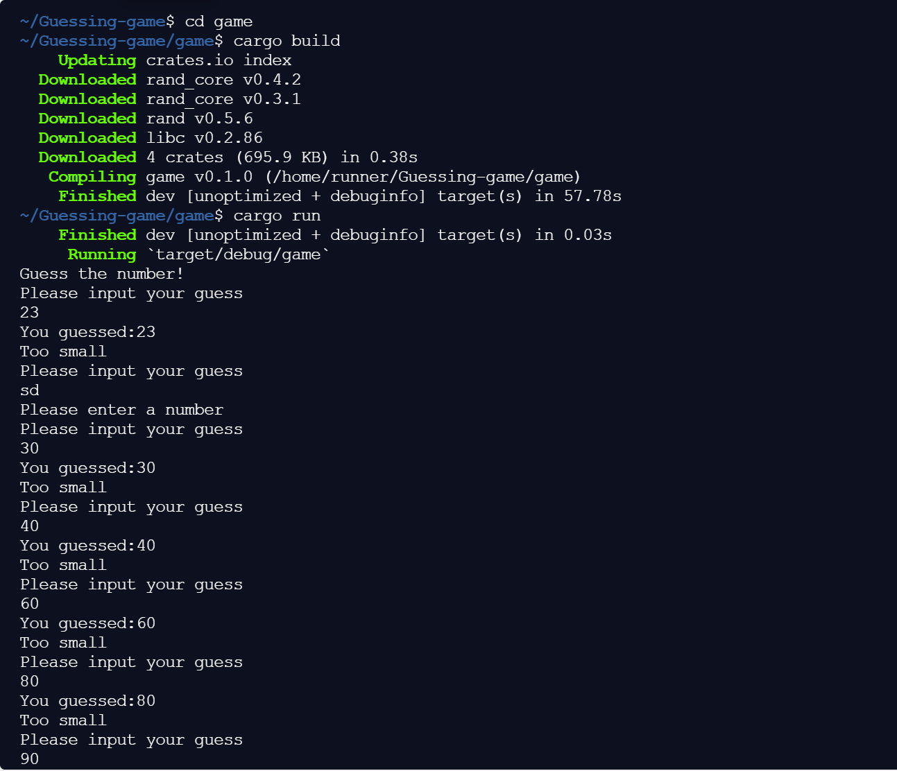 GitHub - ayushpattnaik/Guessing-game-RUST: Rust tutorial project · GitHub
