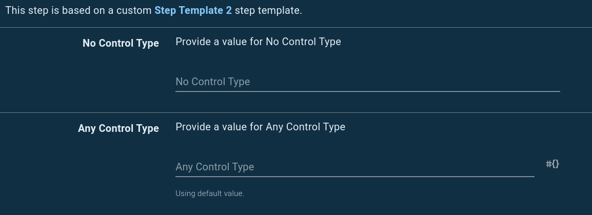 Step Template Parameter allows saving without setting parameter control ...