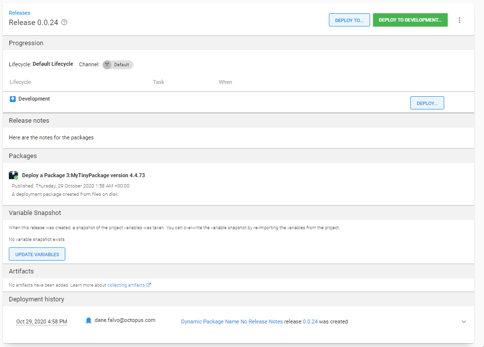 Custom script steps do not evaluate release notes or build information ...