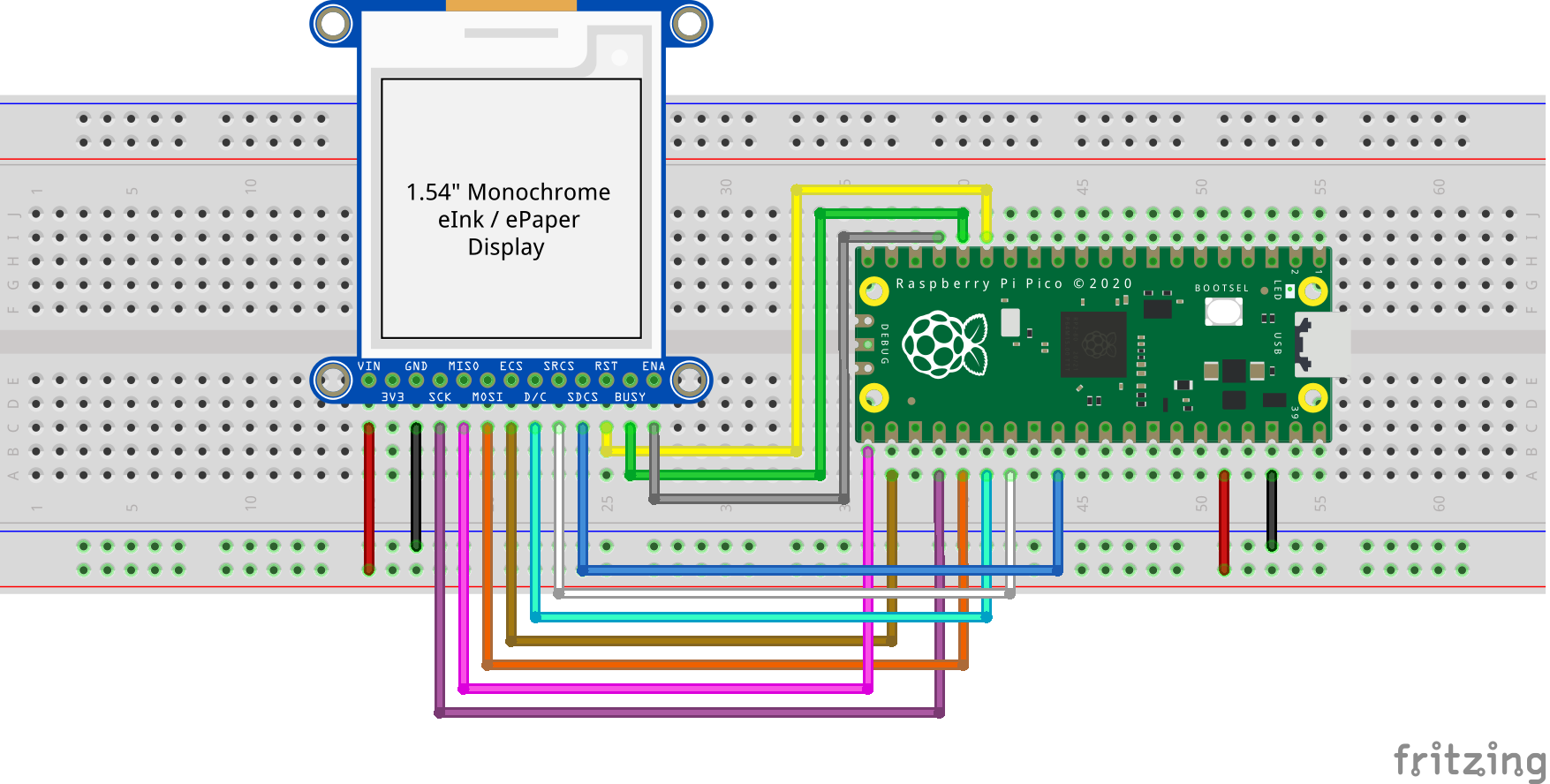 Add monochrome e-ink display (SSD1681) example by matiasilva · Pull ...