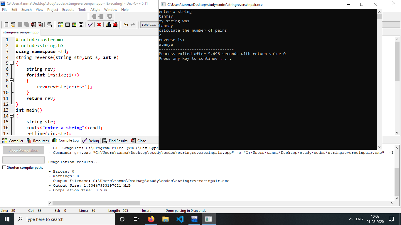 GitHub - Tanmayrg1999/String_reverse_in_pairs: The task was to perform ...