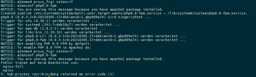 nginx installation fails · Issue #178 · pterodactyl-installer ...