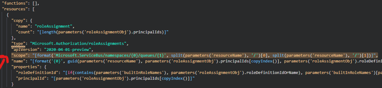 Add a parent-resource scope to all templates where bicep demands it ...