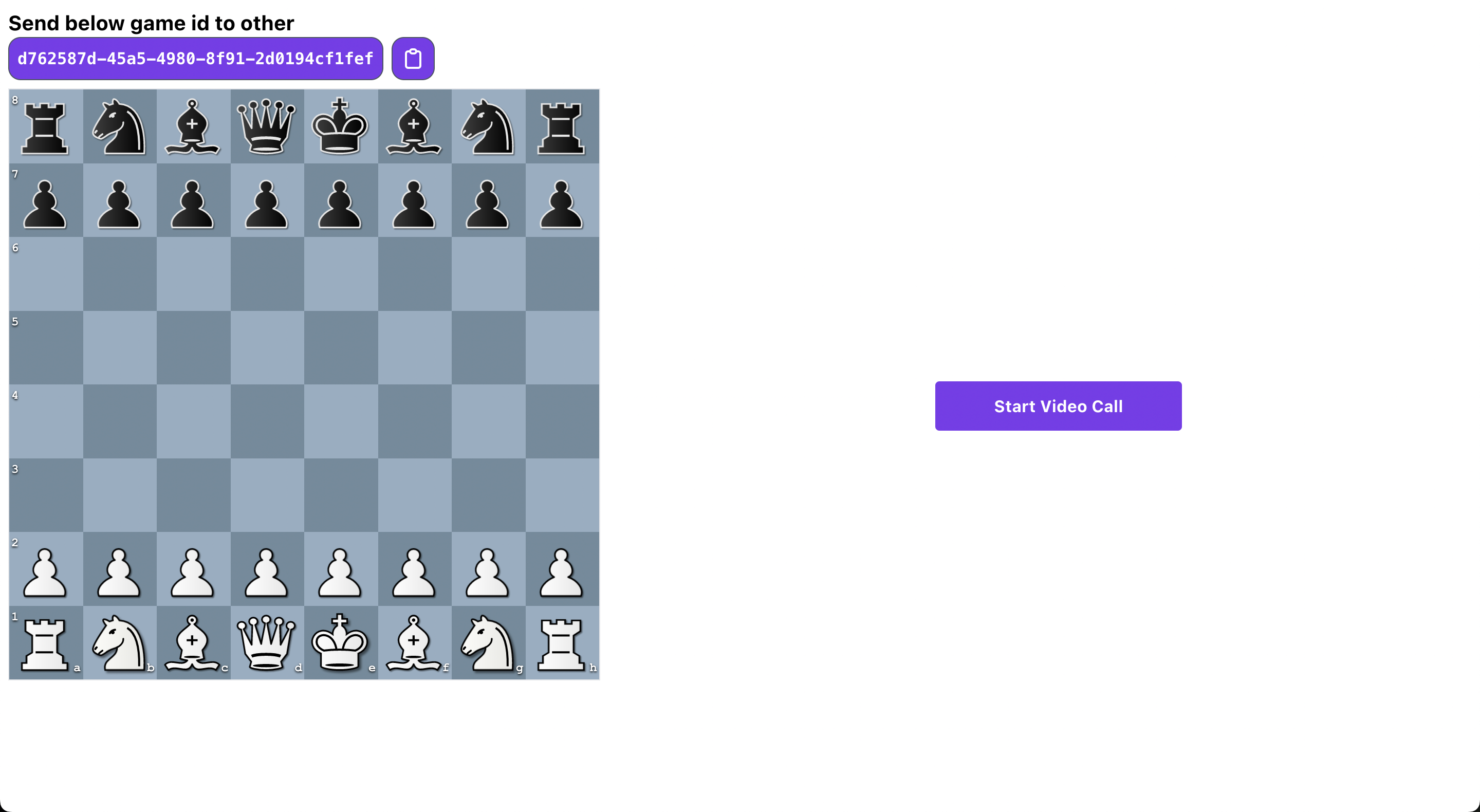 GitHub - Juzar10/Virtual-Chess: Chess game with video chat feature · GitHub