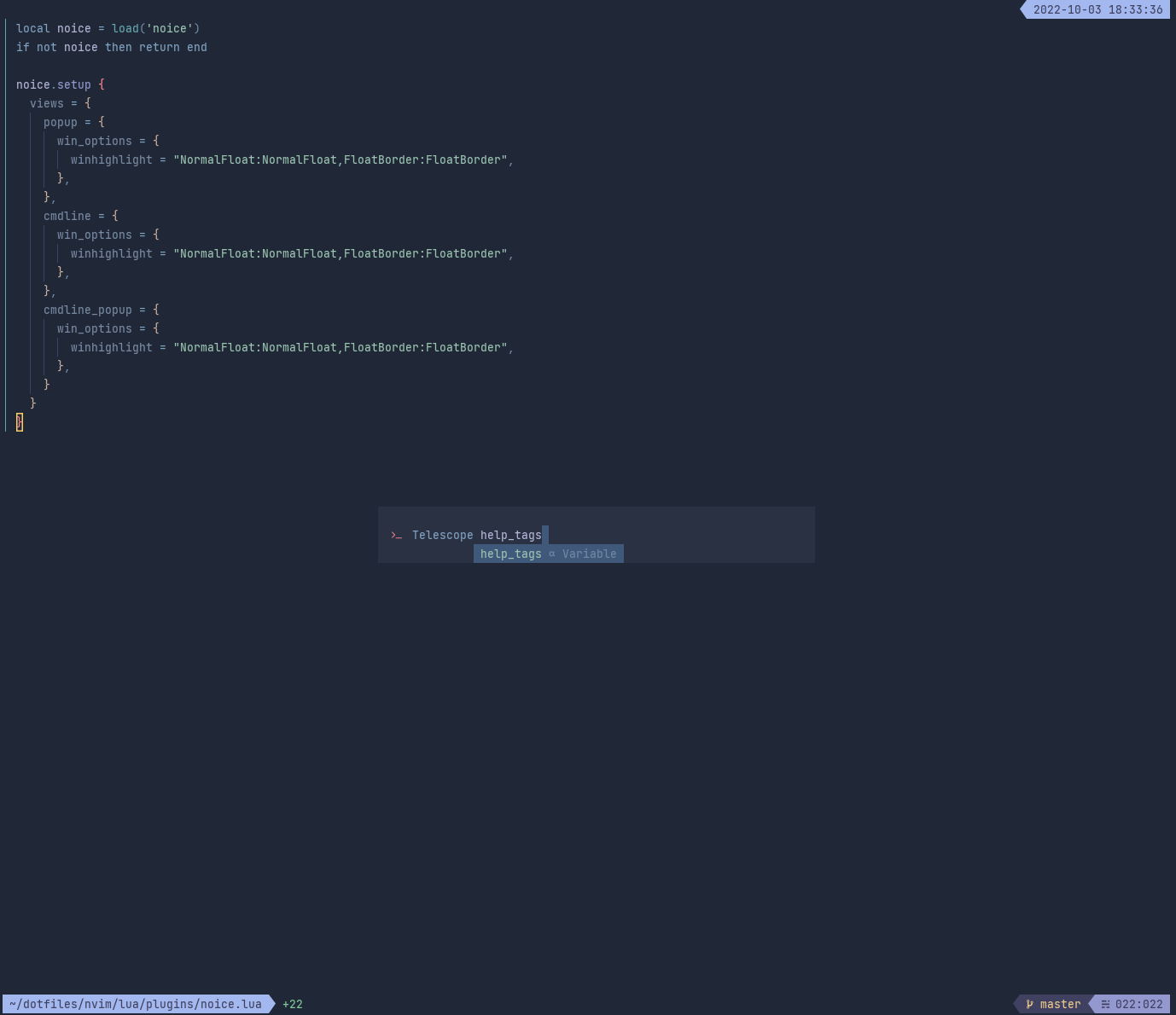 Can't change winhighlight · Issue #126 · folke/noice.nvim · GitHub