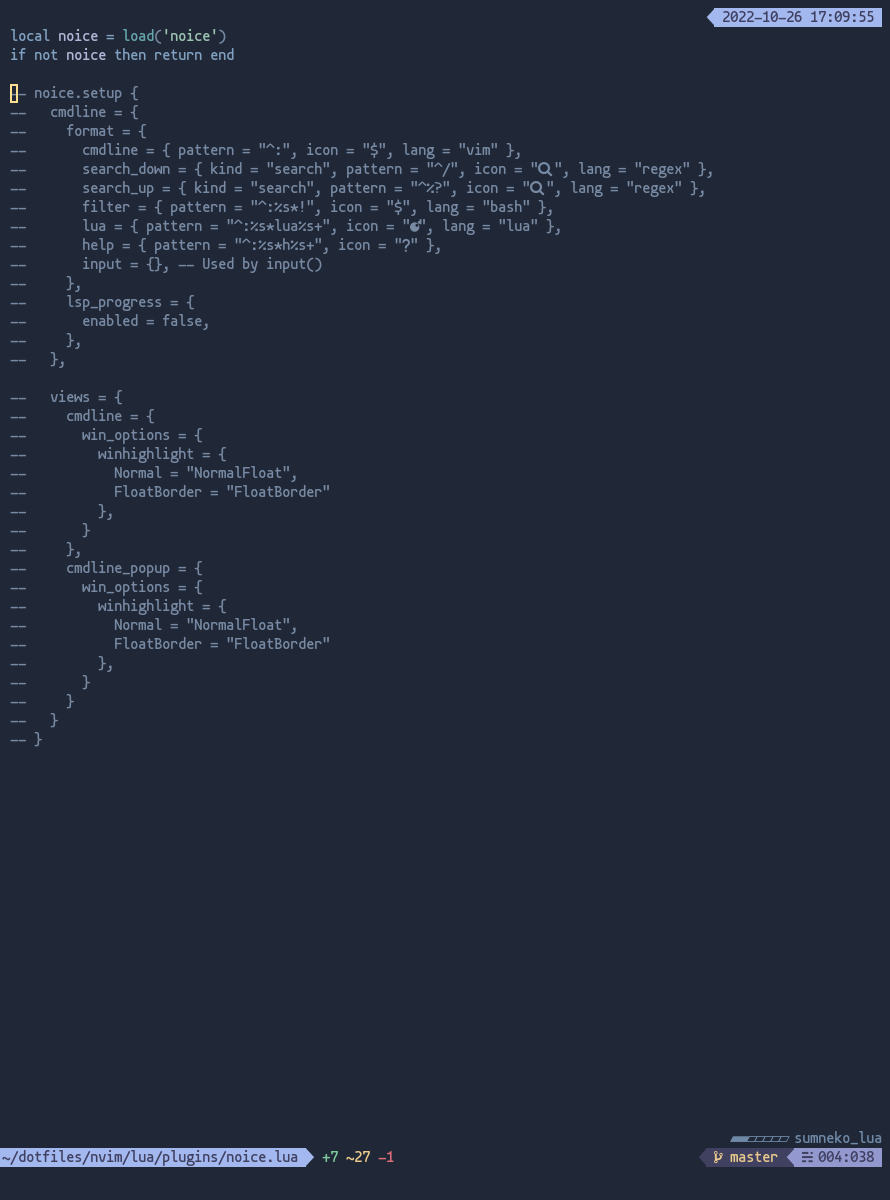 Can't disable fidget settings · Issue #128 · folke/noice.nvim · GitHub