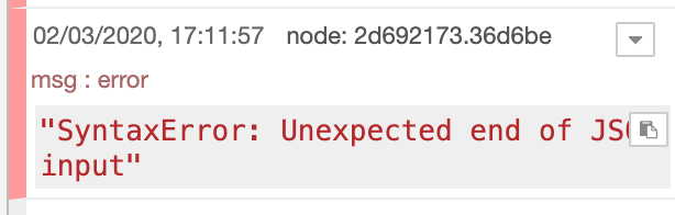 Join node fails for 'Array', Key/value' and 'merged object' if using ...