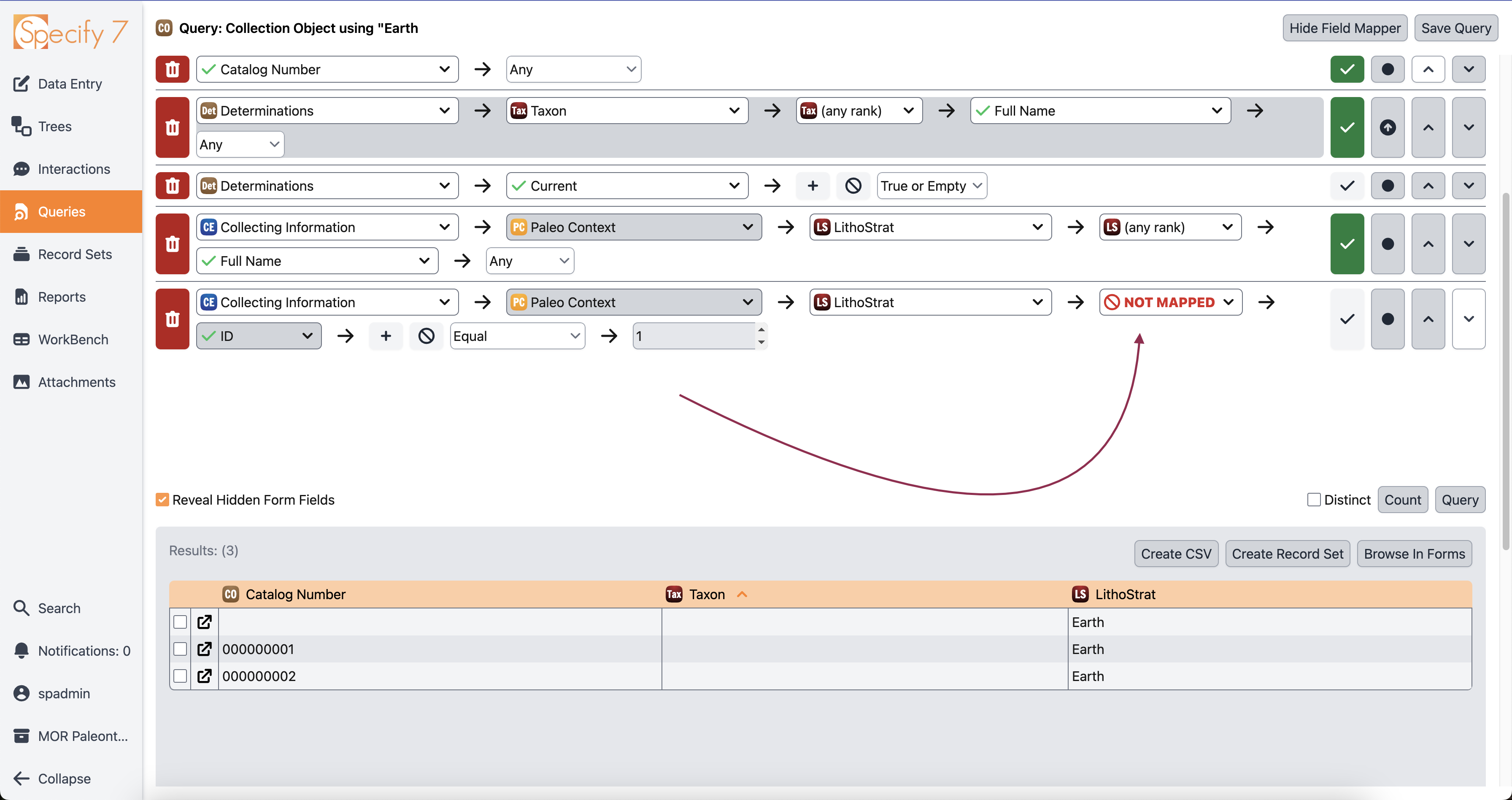 Specify returns unmapped query for tree's root · Issue #3442 · specify ...
