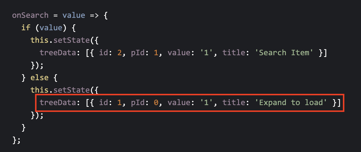 TreeSelect: After expanding the node, enter the content search and then ...