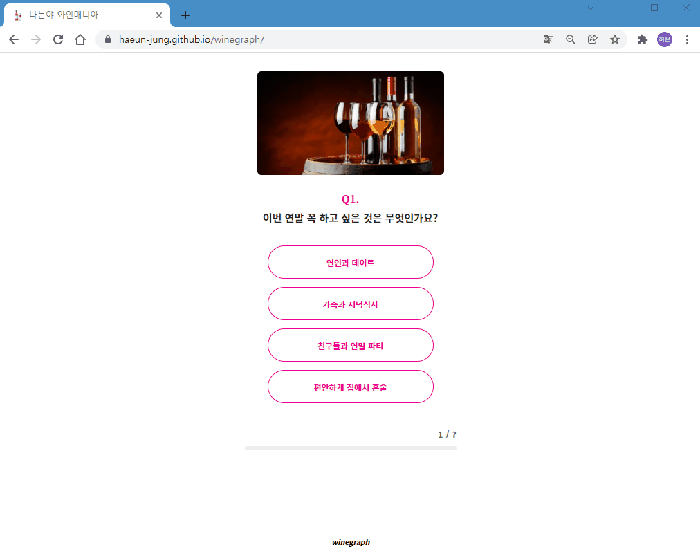 GitHub - Haeun-Jung/winegraph: Wine Test with Vanilla Javascript