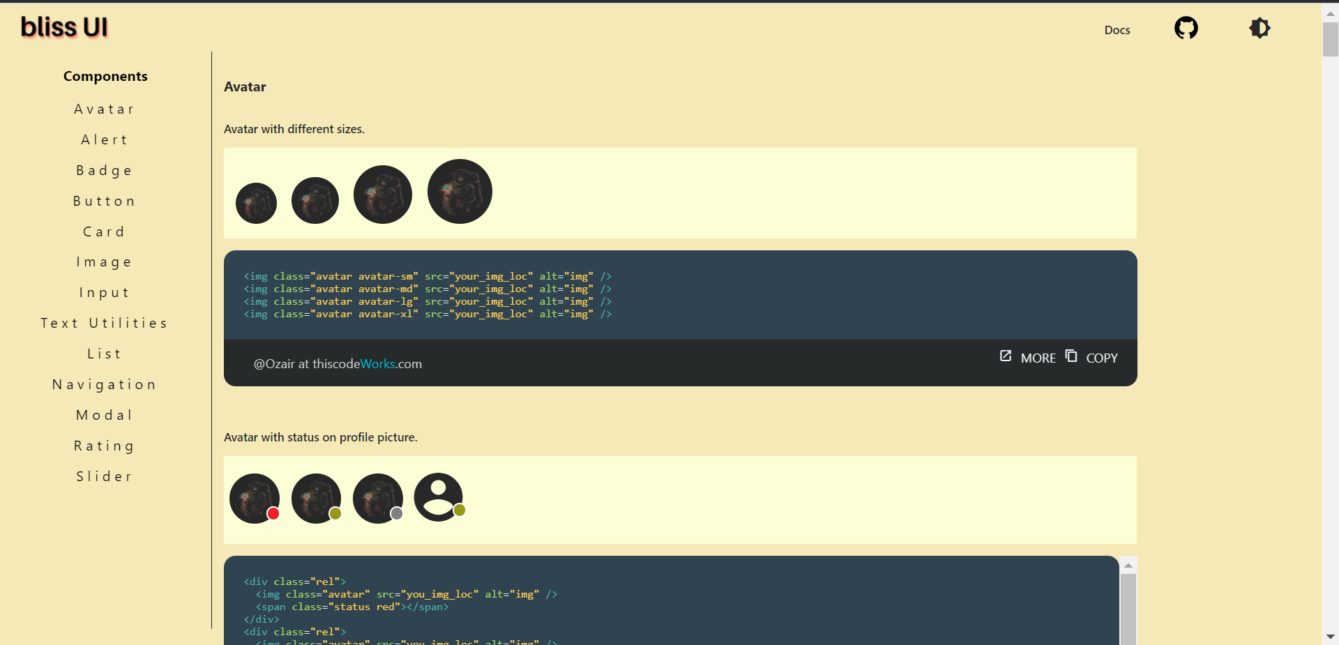 GitHub - ozairkhan2810/bliss: A component library for CSS