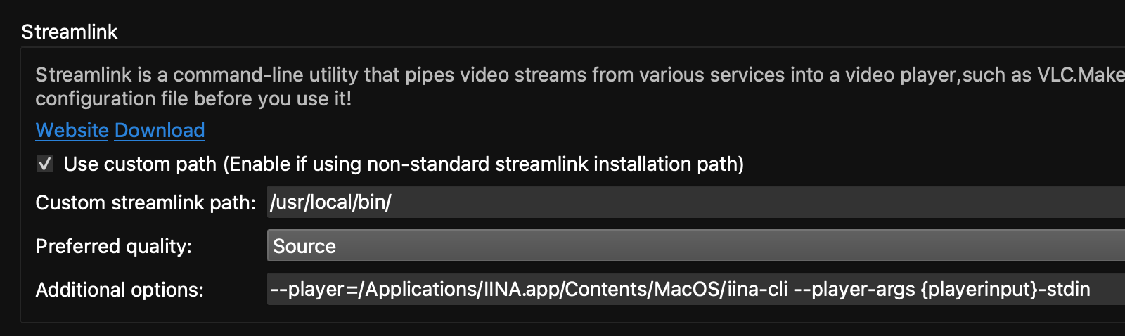 IINA as default player · streamlink streamlink · Discussion #4498 · GitHub