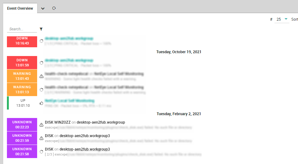 Searching for events using the timestamp filter does not return the ...