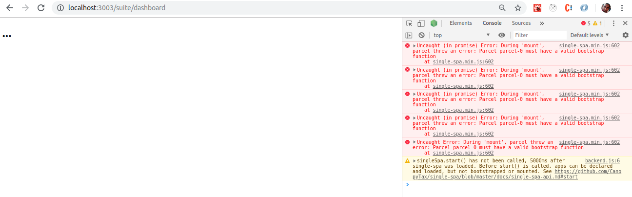 Single-SPA child applications does not bootstrap ? · Issue #380 ...