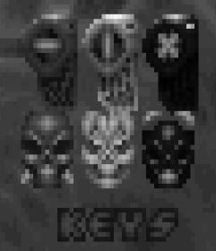 keys with monochromacy simulated