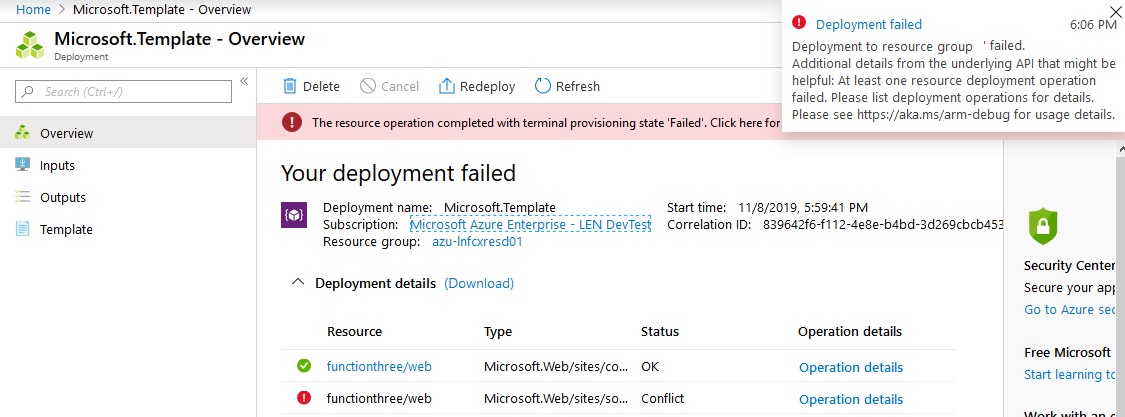 Azure Arm Template Deployment Issue App Setting WEBSITE_NODE_DEFAULT ...